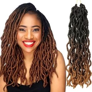 Gypsy Faux Locs Crochet Braids Hair Pre-Looped Goddess Faux Locs Wavy Twist